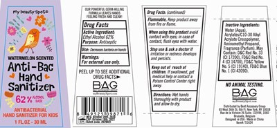 Image Description (Anti Bac Hand Sanitizer Watermelon Scented 30 mL 62vv)